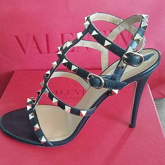 !!SOLD!! Valentino Rockstud High Heel Sandals 38.5 - Picture 3 of 7